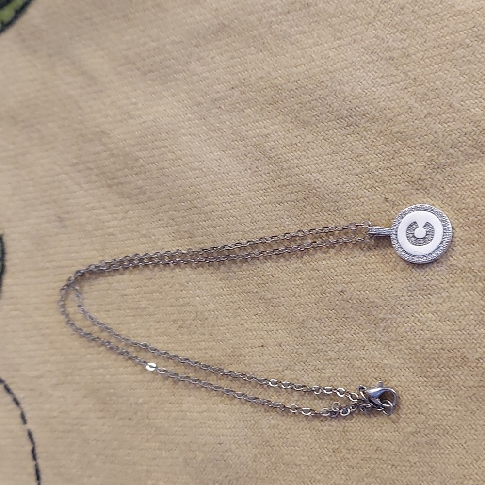 Sterling Silver & Diamond Letter C Initial Necklace